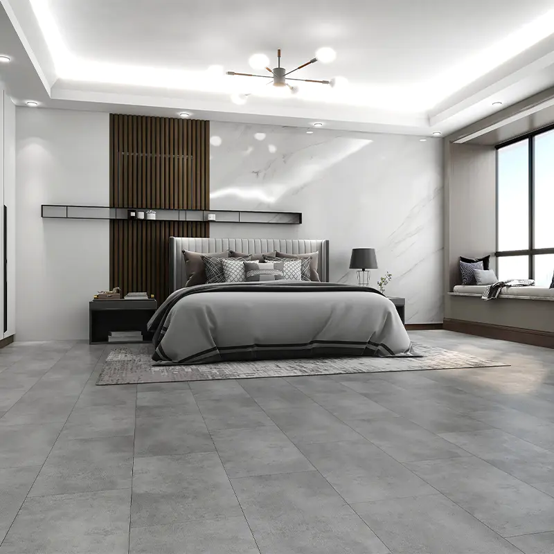 Lantai SPC Tile Look untuk Ruang Tamu dan Dapur